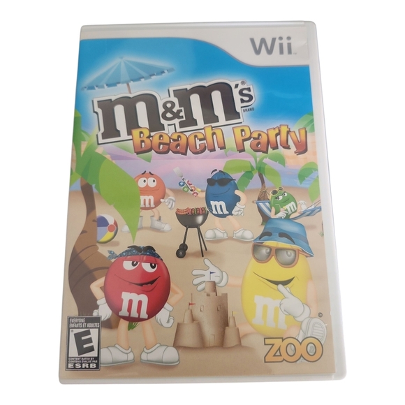 M&M’s Beach Party (Nintendo Wii) – Complete w/ Game Disc & Manual – Fun Mini-Gam - Picture 2 of 5